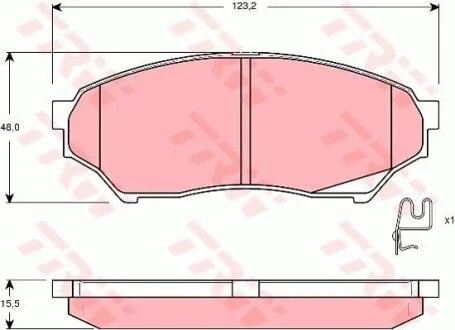 Гальмівні колодки TRW GDB3270