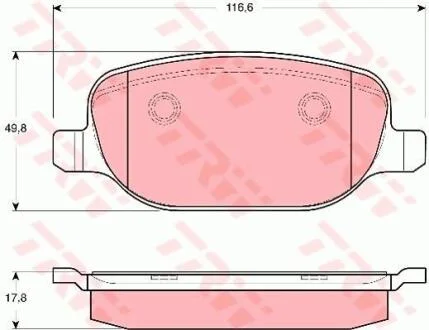 Гальмівні колодки TRW GDB1649