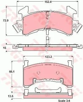 Гальмівні колодки TRW GDB1272