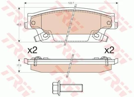 Гальмівні колодки TRW GDB4452