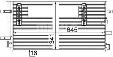 Радiатор кондицiонера Knecht/Mahle AC 457 000S