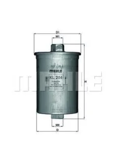 Паливний фільтр Knecht/Mahle KL204