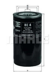 Паливний фільтр Knecht/Mahle KC4