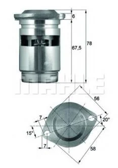 Термостат Knecht/Mahle TO 1 83
