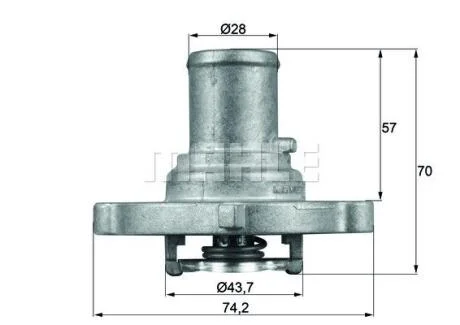 Термостат Knecht/Mahle TI 122 87 D