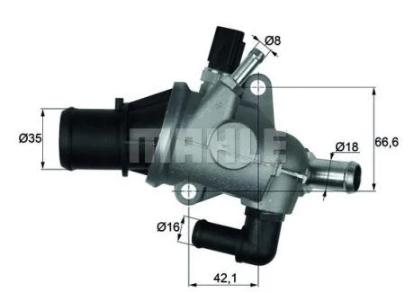 Термостат Knecht/Mahle TI 163 88