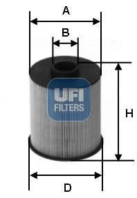 Паливний фільтр UFI 26.077.00