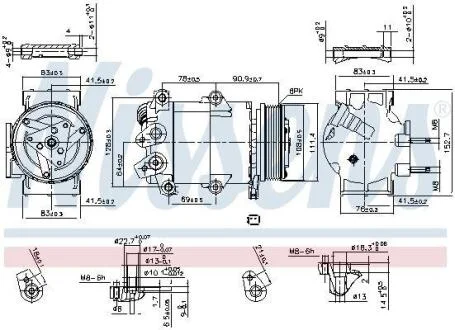 Компресор кондицiонера Nissens 890321