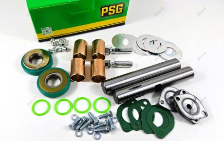 Шкворень в комплекте ГАЗЕЛЬ Р0 (D=25) (втулки латунь Л90, РТИ NBR, РОЛИКОВЫЕ ПОДШИПНИКИ) \'Premium\' PSG 3302-3000100-013-01 NBR