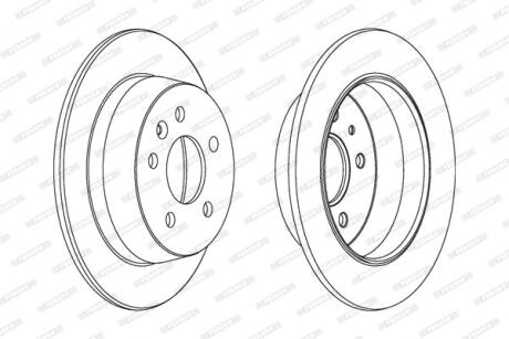 Brake disk FERODO DDF861C