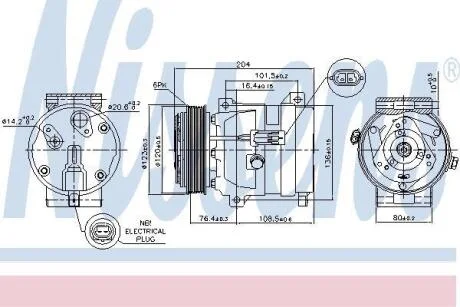 Компресор кондиціонера Nissens 89217
