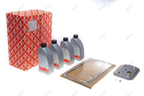 Комплект для заміни оливи FEBI 27975 4x1L, фільтр АКПП, прокладка (опис у примітці) FEBI BILSTEIN 171769