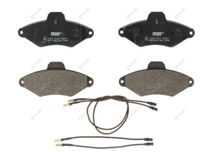 Комплект гальмівних колодок з 4 шт. дисків FERODO FDB874