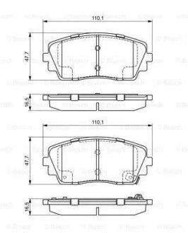 Гальмівні колодки дискові Bosch 0986494688