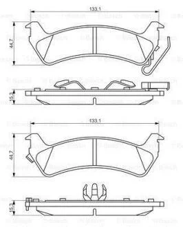 Гальмівні колодки дискові Bosch 0986494348