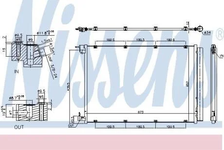 Радiатор кондицiонера Nissens 940432