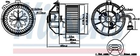 Крильчатка вентилятора Nissens 87704