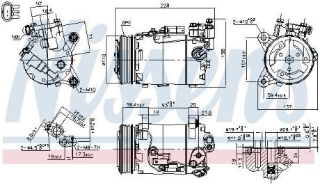 Компресор кондицiонера Nissens 890601