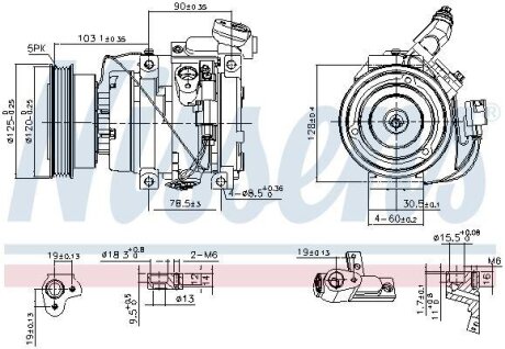 Компресор кондиціонера Nissens 89576