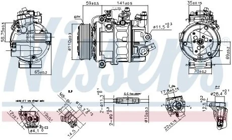 Компресор кондиціонера Nissens 890755