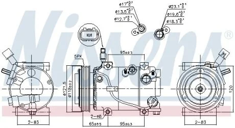 Компресор кондицiонера Nissens 890640