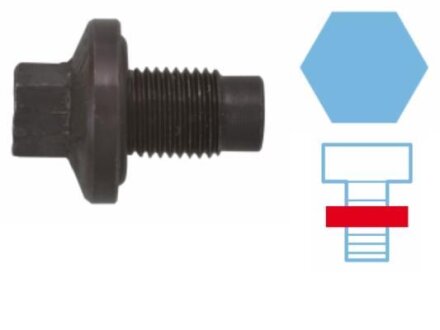 Різьбова пробка з ущільненням, масляний картер FORD/PSA M14x1,5x20 Corteco 220051H