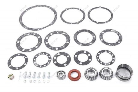 Р/к мосту УАЗ переднього (підшипники, сальник ПРЕМІУМ, кріплення) DETALKA 3741-1701210-01
