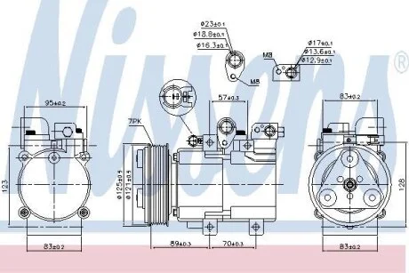Компресор кондицiонера Nissens 890136