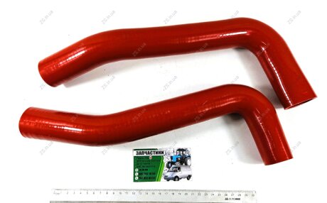 Патрубок радиатора ГАЗель NEXT (дв. А274 EvoTech 2.7) (компл 2шт) СИЛИКОН красный ZS А21R22-13030000-01 СИЛ