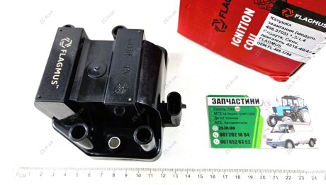 Катушка зажигания 408 Бизнес (4216), ЗАЗ Sens,1102 (V1.3,1.4) (разъем на нее 00000176313) FLAGMUS 408.3705