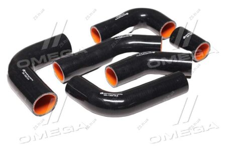 Патрубок радиатора ГАЗ 3302 (дв.406) (компл. 6шт) СИЛИКОН Газель <> ДК DK-1323 S