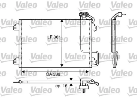 Конденсер кондиціонера Valeo 817508