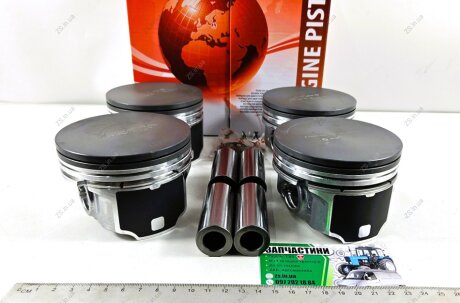 Поршни 96,5/ Поршень цилиндра Газель NEXT,Бизнес дв.Evotech 2,7 d=96,5 (4ШТ.) (Д)+пал. AMP PX-UAZ-4A-5658-000-E