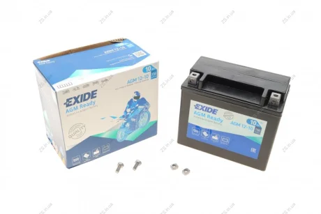Акумулятор мото AGM 12V/10Ah/150 (150x90x130) EXIDE AGM12-10