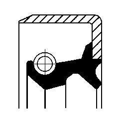 Сальник гумометалевий Corteco 12012931B