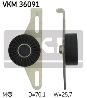 Ролик модуля натягувача ременя SKF VKM 36091