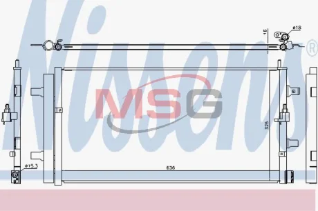 Конденсер кондиціонера Nissens 940454