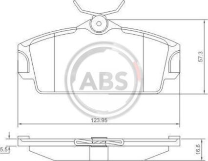 Колодка гальм. NISSAN Almera / Primera передн. (ABS) A.B.S. 37046