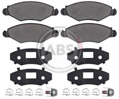Колодка гальм. PEUGEOT 206 передн. (ABS) A.B.S. 37105