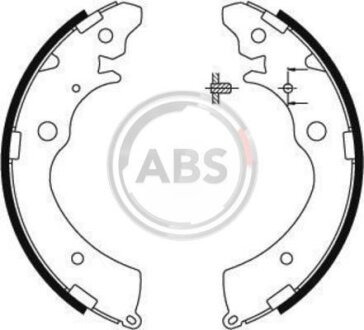 Колодка гальм. барабан. HONDA / SUZUKI Accord / CRX / Carry / Jimny задн. (ABS) A.B.S. 8861