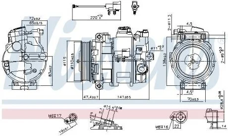 Компресор кондиціонера Nissens 890306