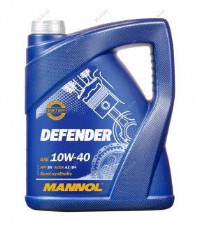 Масло моторн. 10W-40 StahlSynt Defender 5L MANNOL 7507-5