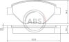 Колодка торм. RENAULT Megane передн. (ABS) A.B.S. 37398 (фото 1)