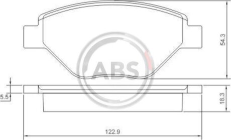 Колодка торм. RENAULT Megane передн. (ABS) A.B.S. 37398