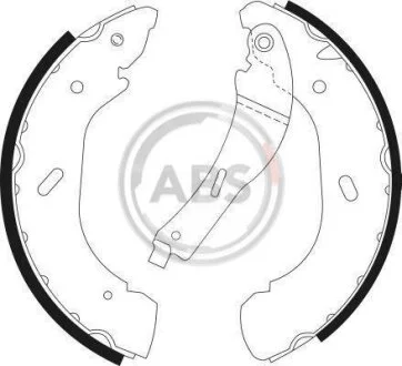 Колодка гальм. барабан. (ABS) A.B.S. 9087
