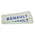 Бризговик на крило з синім написом "RENAULT" Білий (600X180) GURBUZ PLASTIK GP1003 (фото 1)
