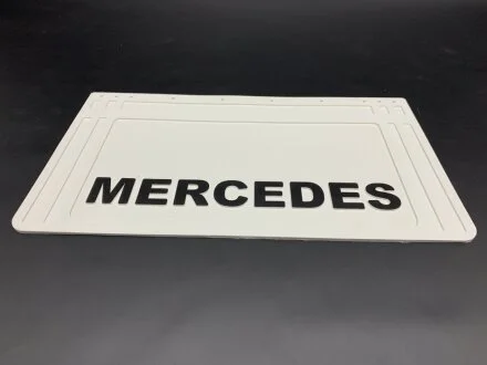 Бризковик з написом "MERCEDES" Тиснений білий (360Х640) GURBUZ PLASTIK GP0210
