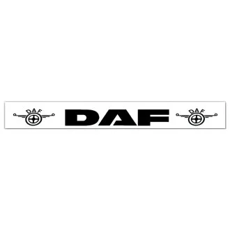 Бризковик на задній бампер з малюнком "DAF" Білий (350X2400) GURBUZ PLASTIK GP0888