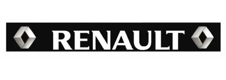 Бризковик на задній бампер з малюнком "RENAULT" Чорно-Білий (2400X350) GURBUZ PLASTIK GP1089