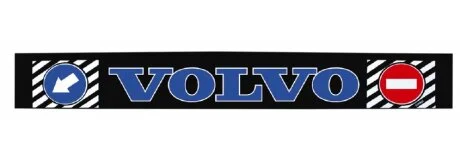 Бризковик на задній бампер з написом "VOLVO" Синього кольору (350X2400) GURBUZ PLASTIK GP0480